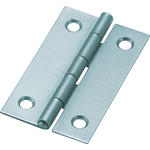 スチール製薄口普通蝶番生地仕上げ全長３８．０ｍｍ