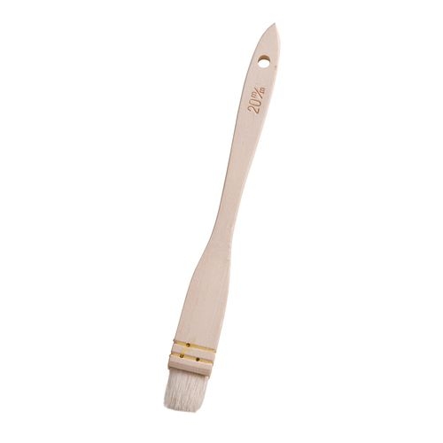 木柄三味糸綴じ御料理刷毛（山羊毛）　２０ｍｍ