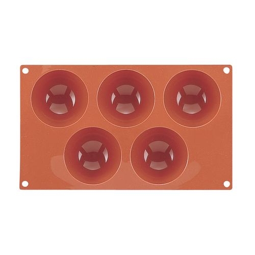 フレキシブルモルドＳＦ００１　８０　半丸型　５ヶ取