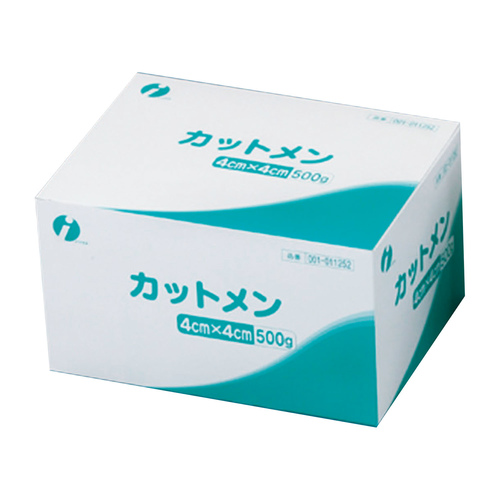 カット綿　５００ｇ　４×４ｃｍ