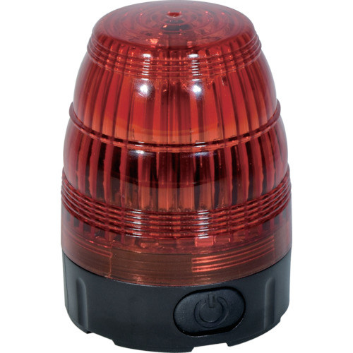 電池式小型ＬＥＤ回転灯ＬＥＤフラッシャー７５赤