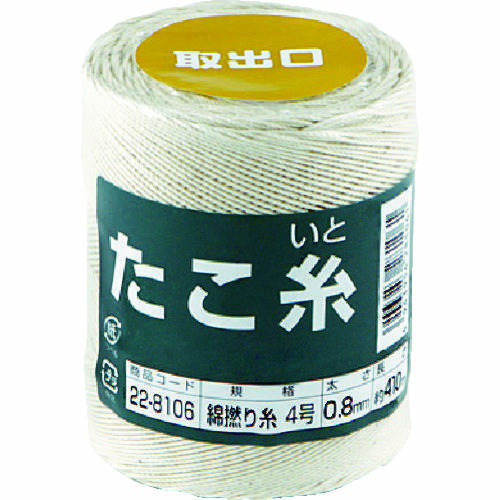 たこ糸　綿撚り糸　＃４　２２８１０６