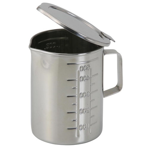 蓋付ステンレスビーカー　５００ｍＬ