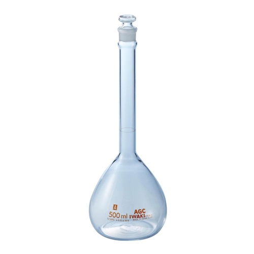 メスフラスコ（ＩＷＡＫＩ）　５００ｍｌ