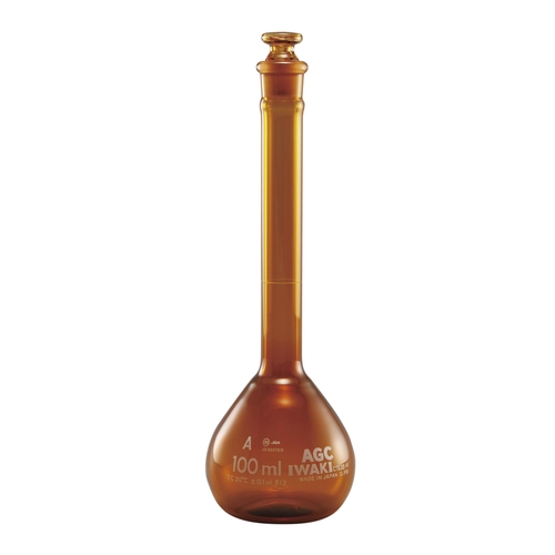 メスフラスコ（ＩＷＡＫＩ）　茶　２５ｍｌ