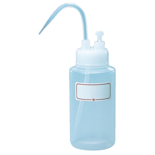 ポリ洗浄瓶　Ｂ型　コック付　５００ｍＬ