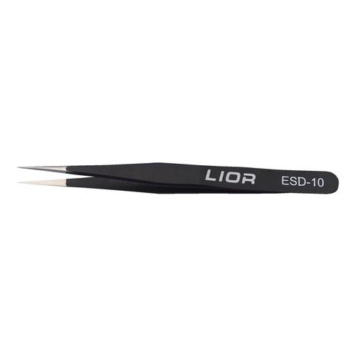 精密ピンセット（電解防錆黒色皮膜）　ＥＳＤ－１０