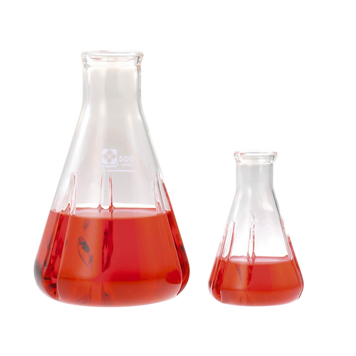 柴田科学　三角フラスコ　バッフル付　３００ｍＬ