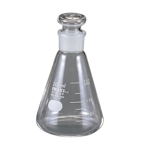 共栓三角フラスコ（ＩＷＡＫＩ）　２００ｍＬ