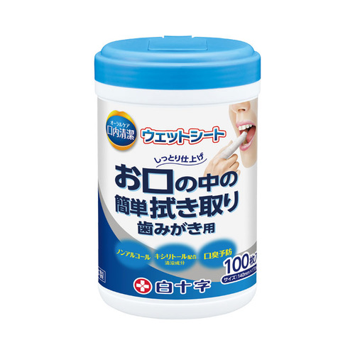口内清潔ウェットシート　ボトルタイプ　１００枚入