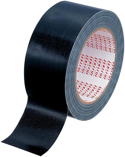 カラー布テープＮｏ．６００Ｖ　黒　５０ｍｍ×２５ｍ