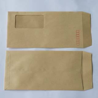 長3 窓付 中貼 クラフトCoC 70 〒枠入 A21W 再生プラスチックフィルム窓