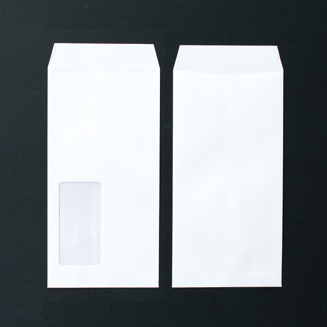 長3 窓付 中貼 本ケントCoC 100 〒枠ナシ A440 再生プラスチックフィルム窓