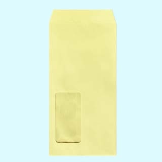 長3 窓付 中貼 ECクリーム 80 〒枠ナシ A721 再生プラスチックフィルム窓