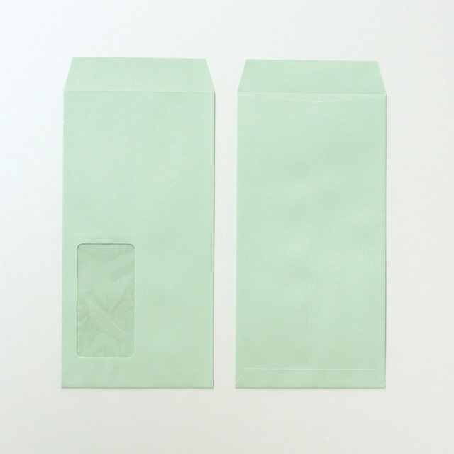 長3 窓付 中貼 ECグリーン 80 〒枠ナシ A723 再生プラスチックフィルム窓