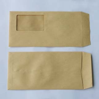 長3 窓付 中貼 クラフトCoC 70 〒枠ナシ B60 再生プラスチックフィルム窓