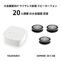 ワイヤレスハブ＋スピーカーフォン3台セット（TH-EX　303）
