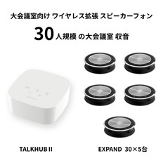 ワイヤレスハブ＋スピーカーフォン5台セット（TH-EX　305）