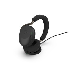 両耳用無線ヘッドセット（Jabra　Evolve3　85　MS　Link390c　Black　WLC　chrg）