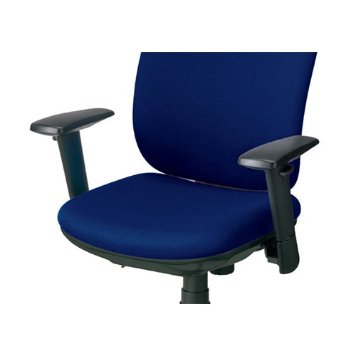 事務イス アジャスト肘 KD-KAA BK