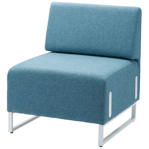 応接チェア LDP-W BL 背付 ブルー