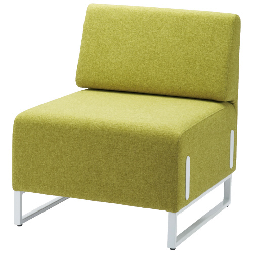 応接チェア LDP-W YG 背付イエローグリーン