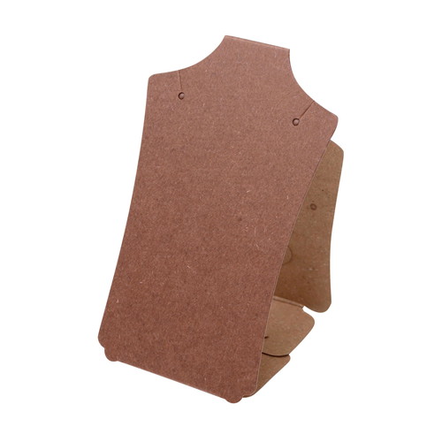 立体ネックレス専用台紙　ブラウン　Ｓ　５冊入