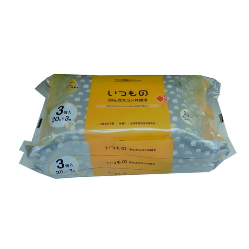 ＩＨ＆ガスコンロ用クリーナー　２０枚×３個パック