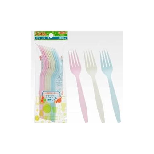カラーフォーク　１７ｃｍ　１０本入　フォーク
