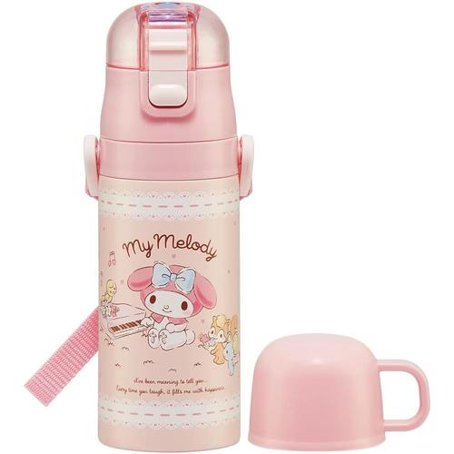 子供用　水筒　直飲み　コップ飲み　マイメロディ