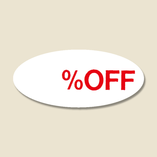 タックラベルＮｏ．１０７％ＯＦＦ３００片入１０