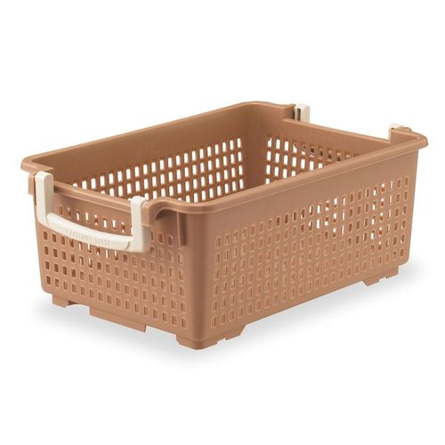 フリーバスケット　Ｓ　ベージュ　４セット