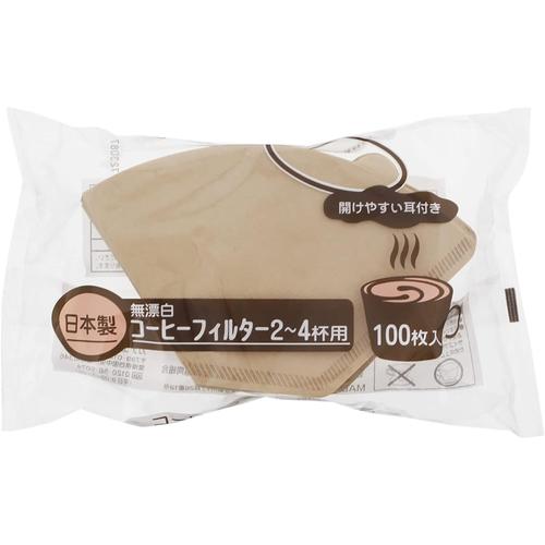 無漂白コ―ヒーフィルター　１００枚組　６セット