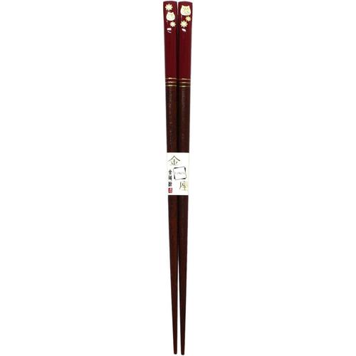 箸　金座福ふくろう　２１ｃｍ　２セット