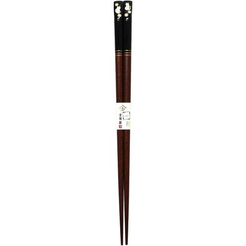 箸　金座福ねこ　２３ｃｍ　２セット