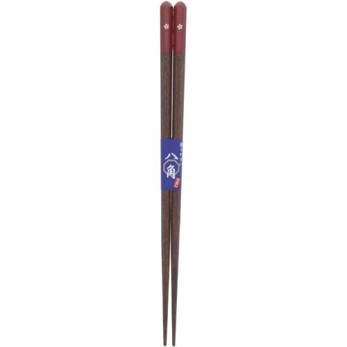 箸　八角桜花　２０．５ｃｍ　２セット
