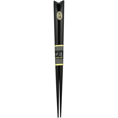 若狭塗箸　太め黒檀正宗　２３．５ｃｍ