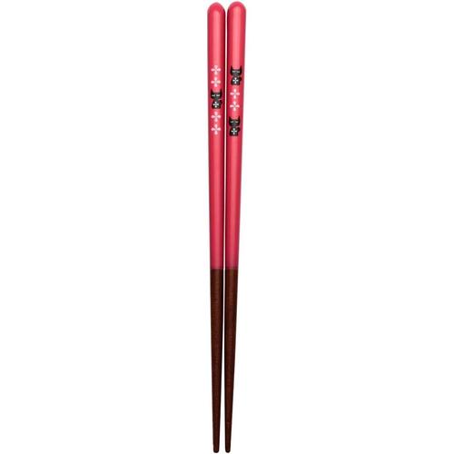 食洗箸ファミリーキャット　レッド　１８ｃｍ３セット