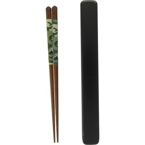 箸箸箱セット　ワイルドサファリ　グリーン　２セット