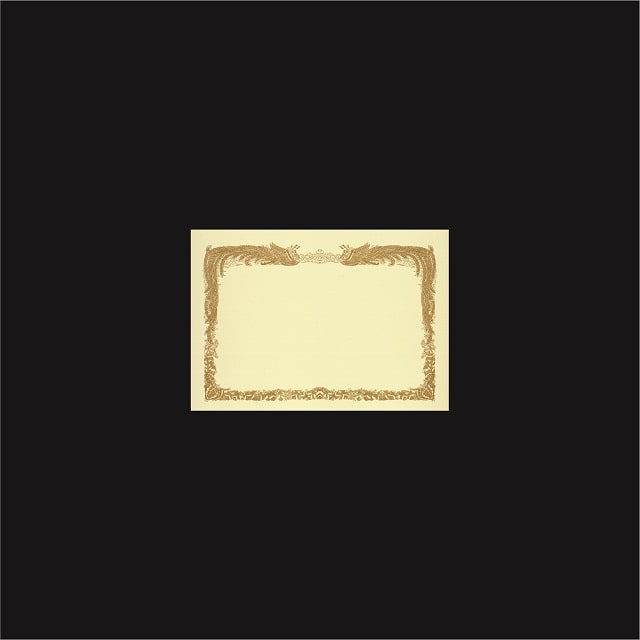 賞状用紙 A5ワイド ｸﾘｰﾑCoC 横長(RY)