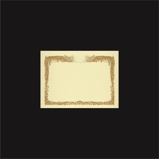 賞状用紙 B5ワイド クリームケント マーク刷込用 横長 RM