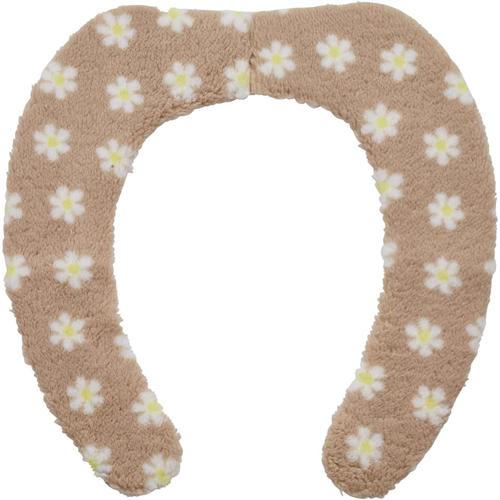 吸着便座シート　ぴたＱ　ボア　小花ベージュ