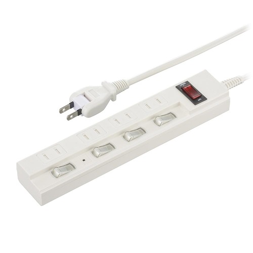 ４口２ｍ節電タップ多機能２２