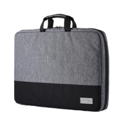 パソコンケース　１５．６インチ　ハンドル付　グレー