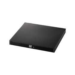 外付けＤＶＤドライブ　再生／編集／書込ソフト　黒