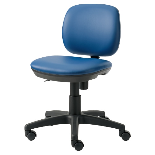 事務イス KC-JF62NL ブルー レザー張り