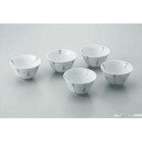 反型煎茶碗　めばえ５客入　有田焼