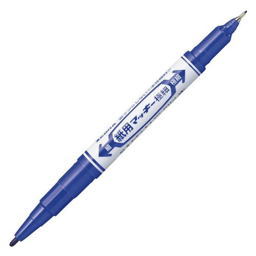 紙用マッキー　細字・極細　青