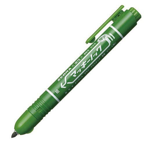 油性マーカー　マッキーノック　細字　緑