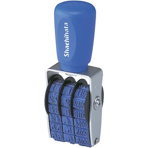 エルゴグリップ　回転ゴム印　本西暦日付３号　明朝体